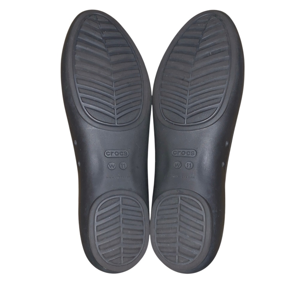 Crocs Lina Ballet Flat Womens 11 Gray Pointed Toe Slip On Comfort Shoes - Picture 7 of 7